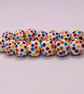 Handmade spotty patterned lamp work glass beads - Image 5