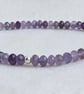 Faceted amethyst stretch bracelet, February birthday - Image 2