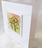 HAND EMBROIDERED GREETINGS CARD ACHILLEA - Image 3