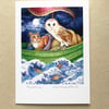 "They Sailed Away" card by Valerie Greeley