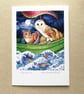 "They Sailed Away" card by Valerie Greeley