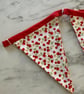 Large Bunting featuring strawberries  4.5 metres excluding ties, 18 flags