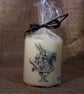 Decorated Candle Alice In Wonderland White Rabbit Oh My Ears and Whiskers  - Image 3