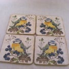 Set of 4 Blue Tit Coasters