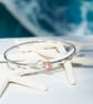 Silver Bangle With Gold Rings - Image 5