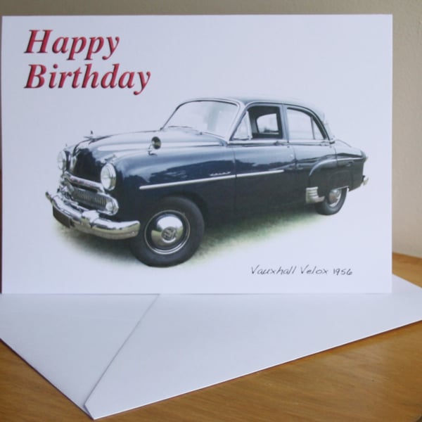 Vauxhall Velox 1956 - Birthday, Anniversary, Retirement or Plain Card