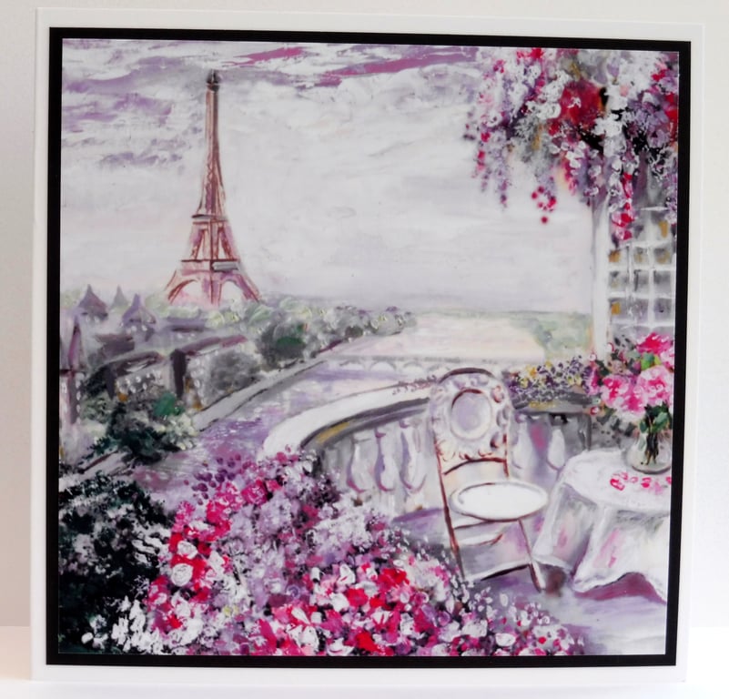 C2304 - Balcony with a view - Blank Card