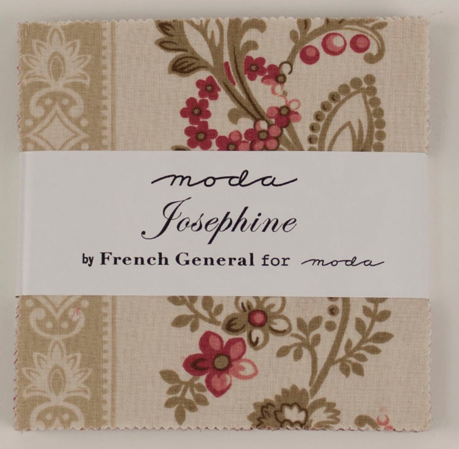Josephine 5" pre-cut Charm Squares by French General for Moda 