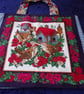 Birds & Birdhouses Fabric Bag - Image 1