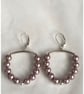 Pearl Hoop Pearl Earrings  - Image 9