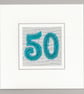 50 blue, handmade card - Image 2