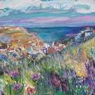 Summer Path to Staithes  art print