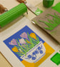 Crocus bowl - Limited edition Linocut Print - Image 4