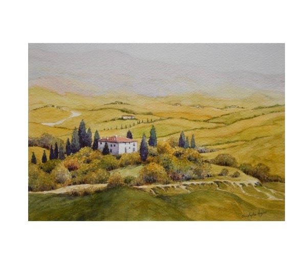 Tuscan Villa . Orcia Valley . Signed Special Edition Print 