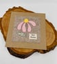 Pretty pink daisy appliqué card for Mummy - Image 1