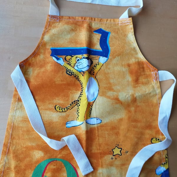 Leopard, letter  'L',  Apron, age 2-6, SALE