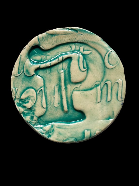 Ceramic Decorative Fridge Magnets, Keepsakes: Alphabet: Letter P
