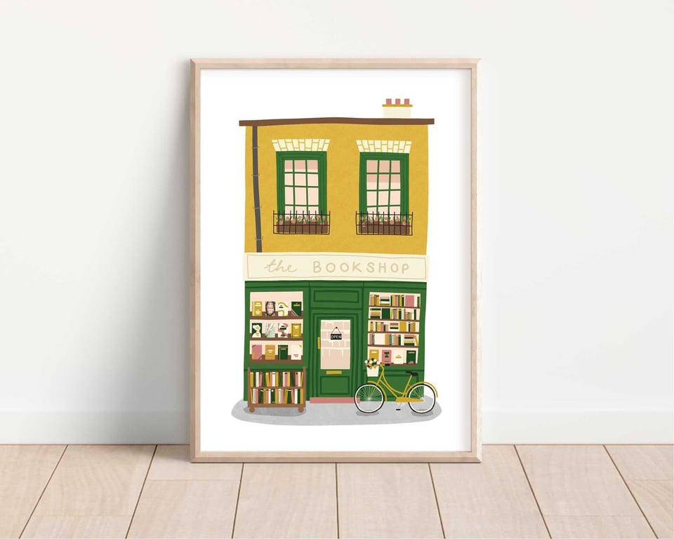 Bookshop Art Print - A5, A4, A3 Print