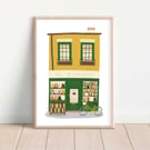 Bookshop Art Print - A5, A4, A3 Print
