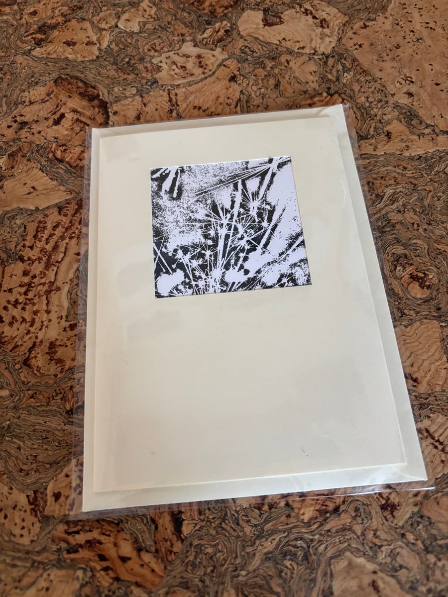 Handmade Unique Greetings Card, Eco friendly Gifts, one of a kind Art Print Card