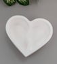 White Heart Twin Compartment Trinket Dish - Double Ring Bowl Jewellery Tray - Image 7