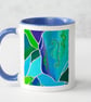 Mug. Printed both sides with the image from my painting 'Cool Waters'