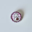 'Doggy 9' - Handmade Brooch