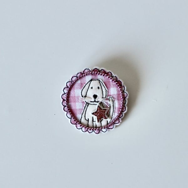'Doggy 9' - Handmade Brooch