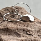 Silver raindrop earrings 