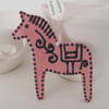 Ceramic folk horse decoration