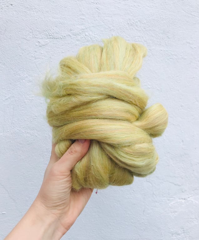 Gold felting wool, 50g merino felting wool