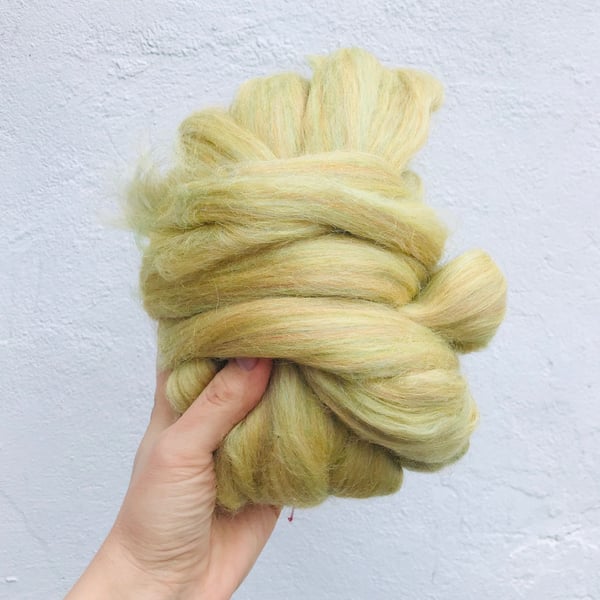 Gold felting wool, 50g merino felting wool