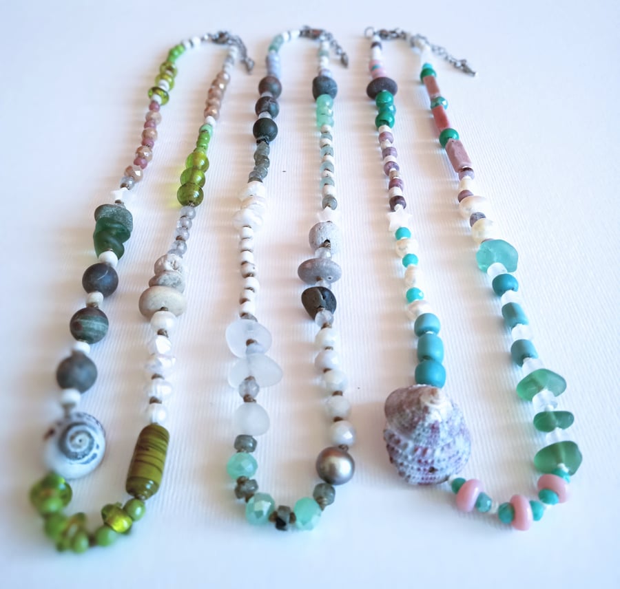 Mixed bead necklace
