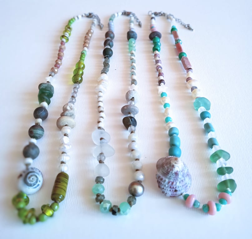 Mixed bead necklace
