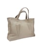 Cream Leather Tote - Image 2