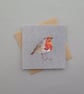 Robin card, bird cards, thinking of you card, garden bird - Image 8