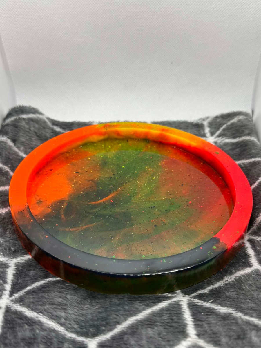 Forest flame resin tray