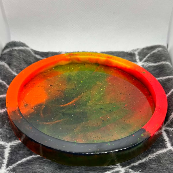 Forest flame resin tray