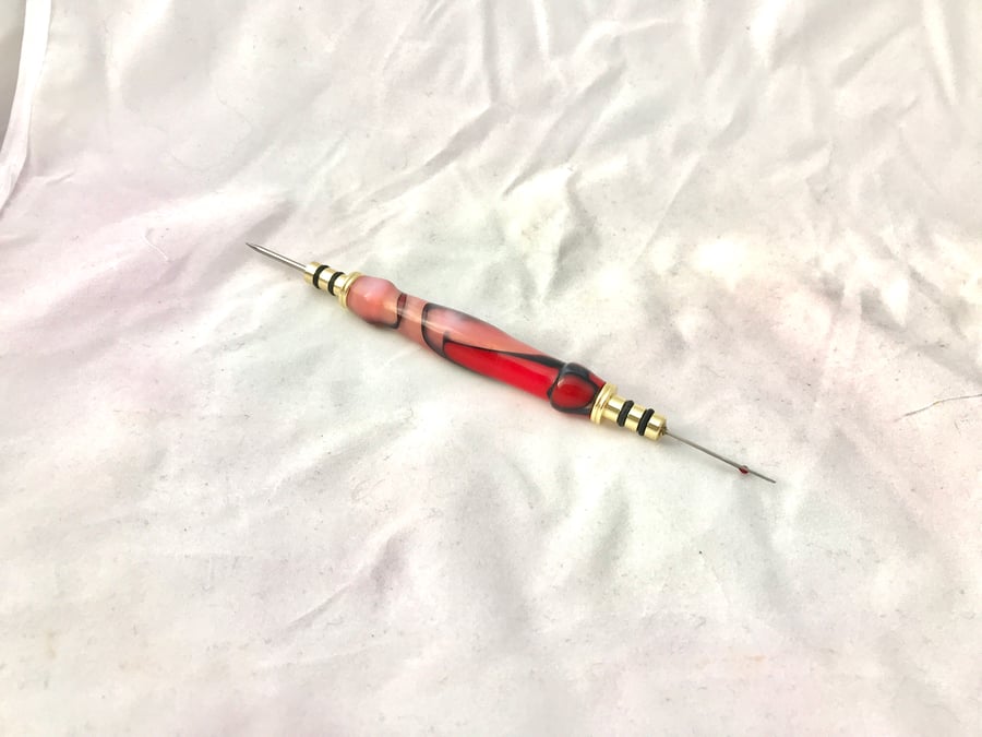 Hand turned seam ripper with stiletto Folksy