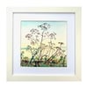 Landscape Fen Watercolour  Cambridge Fine Art Square Painting Cow Parsley Fen