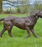 Labrador Playing with Toy Dog Statue Large Bronze Resin Garden Sculpture - Image 5
