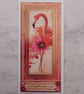 Be As Bright As You Can Be Pink Flamingo Rose Gold 3D Luxury Handmade Card - Image 1