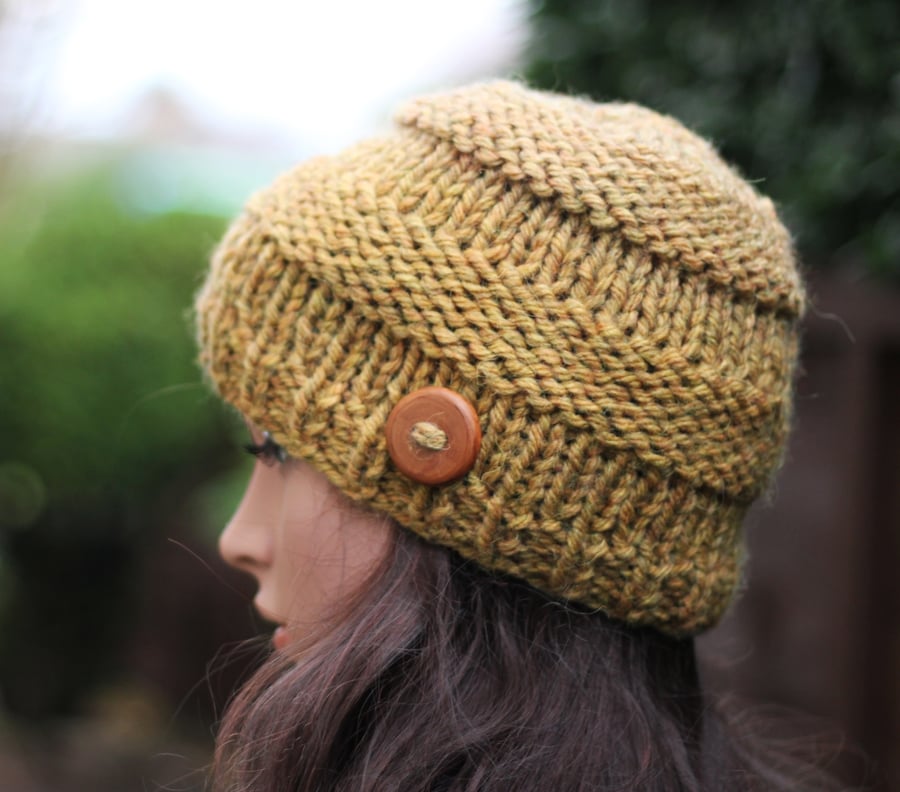 Hat chunky womens, mustard beanie, gift guide for her