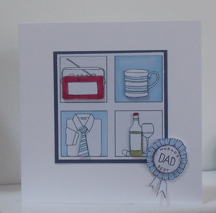 Fathers Day Card   - Worlds Best Dad