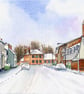 Burnham-on-Crouch the High Street in Snow - Image 2