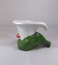 Ceramic Hand Painted White Flower Calla Lily Tea Light Candle Holder Decoration. - Image 3