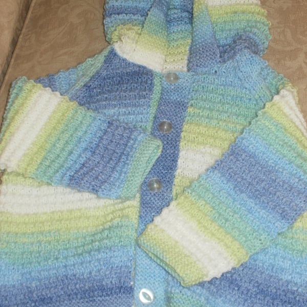 Hand knitted child's hoody