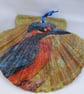 Kingfisher flat scallop shell wall decoration - Image 2