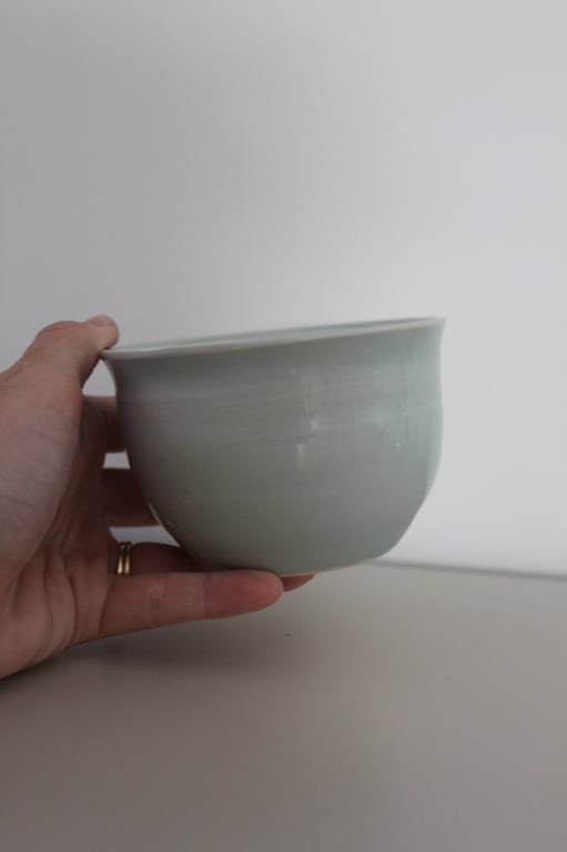 Handmade light blue bowl