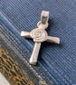 IONA CROSS Recycled Sterling Silver Handmade Cross Pendant